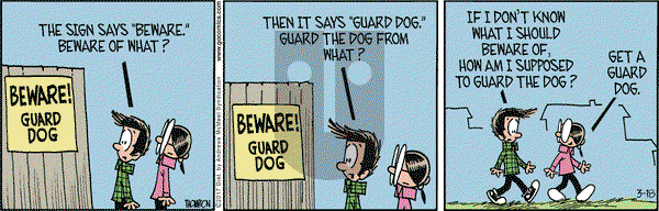 Grand Avenue on Saturday March 18, 2017 Comic Strip