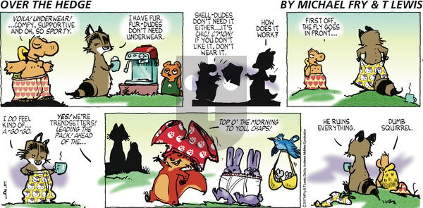 Over the Hedge on Sunday April 9, 2017 Comic Strip