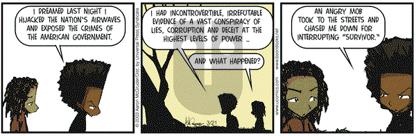 The Boondocks on Friday March 21, 2003 Comic Strip