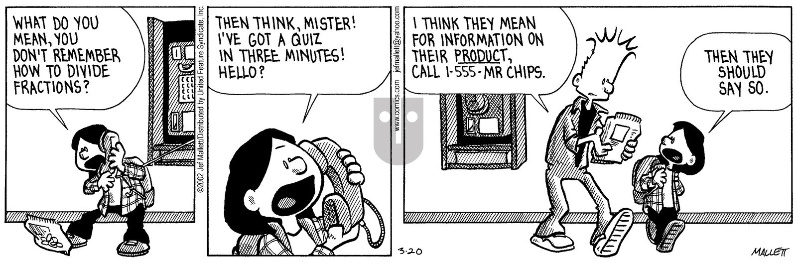 Frazz - Wednesday March 20, 2002 Comic Strip