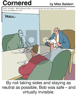 Cornered on Monday March 17, 2014 Comic Strip