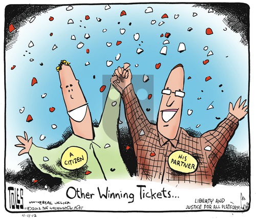 Tom Toles on Sunday November 11, 2012 Comic Strip