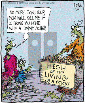 In the Bleachers on Thursday July 18, 2013 Comic Strip