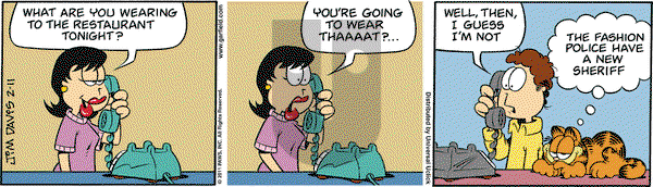 Garfield on Friday February 11, 2011 Comic Strip