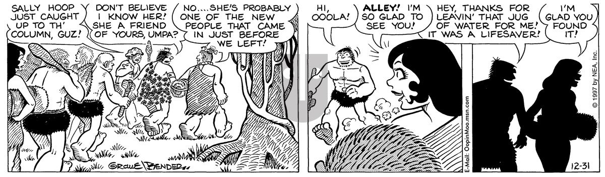 Alley Oop - Wednesday December 31, 1997 Comic Strip
