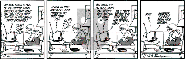 Doonesbury on Friday April 11, 1980 Comic Strip