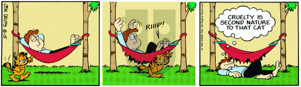 Garfield on Monday August 15, 1983 Comic Strip