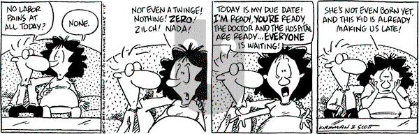 Baby Blues on Saturday April 15, 1995 Comic Strip