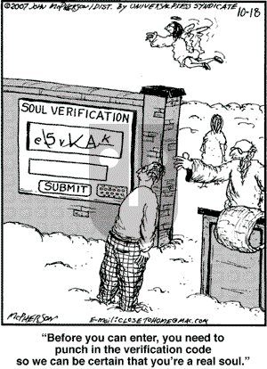 Close to Home on Thursday October 18, 2007 Comic Strip