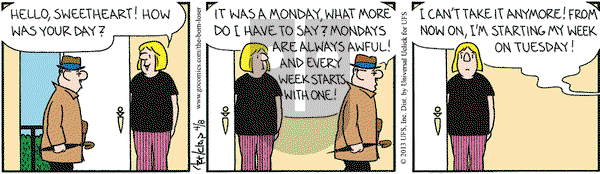 The Born Loser - Monday April 8, 2013 Comic Strip