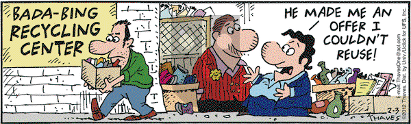 Frank and Ernest on Friday February 3, 2012 Comic Strip