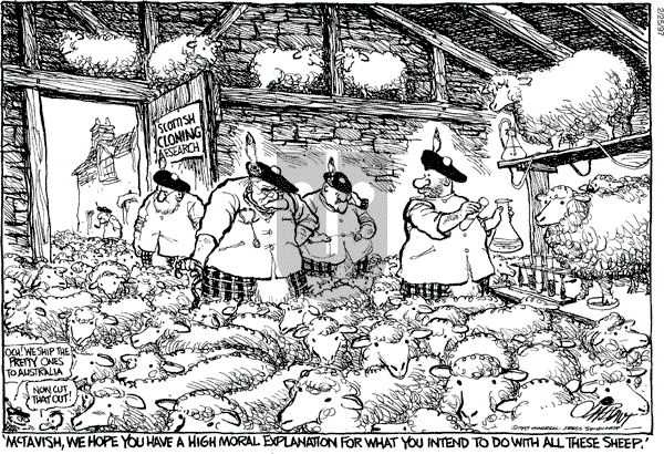 Pat Oliphant - Tuesday February 25, 1997 Comic Strip
