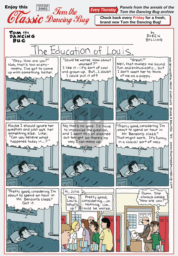 Tom the Dancing Bug on Thursday April 10, 2014 Comic Strip