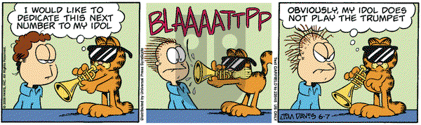 Garfield on Saturday June 7, 2008 Comic Strip