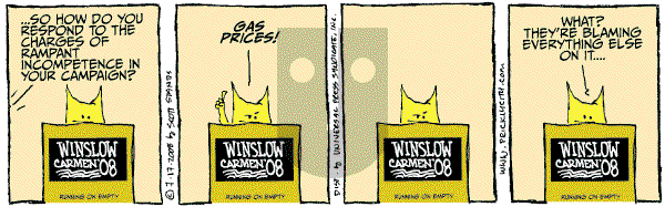 Prickly City on Thursday July 17, 2008 Comic Strip
