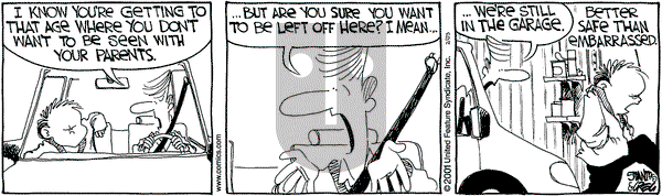 The Buckets - Saturday February 3, 2001 Comic Strip