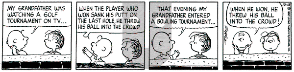 Peanuts on Monday October 18, 1982 Comic Strip