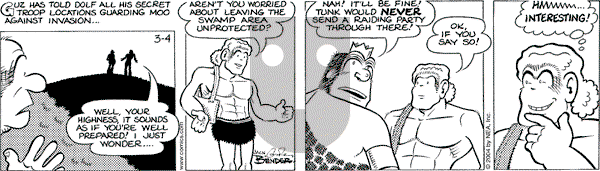 Alley Oop on Thursday March 4, 2004 Comic Strip