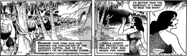 Alley Oop on Monday January 1, 1973 Comic Strip