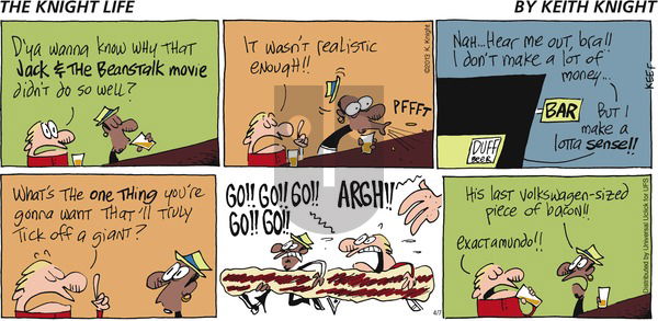 The Knight Life on Sunday April 7, 2013 Comic Strip