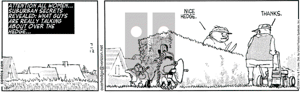Over the Hedge on Monday July 12, 2004 Comic Strip