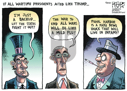 Rob Rogers on Thursday April 9, 2020 Comic Strip