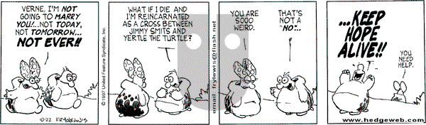 Over the Hedge on Wednesday October 22, 1997 Comic Strip