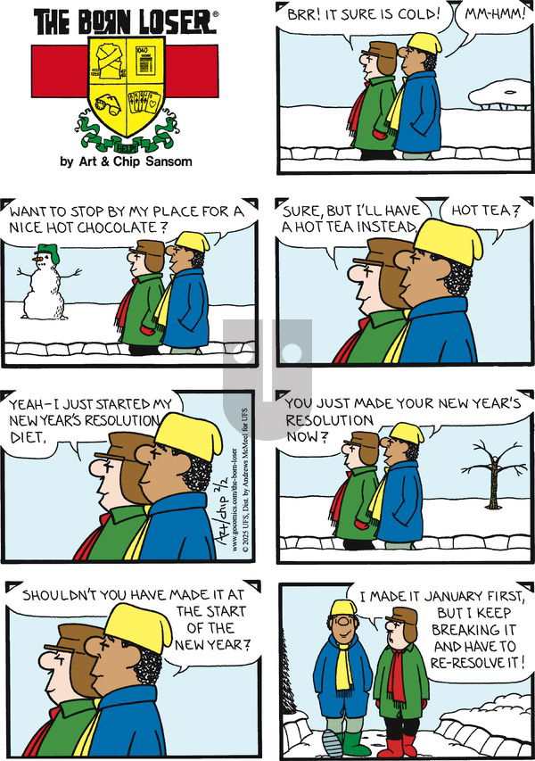 The Born Loser on Sunday February 2, 2025 Comic Strip