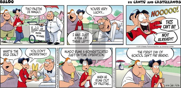 Baldo on Sunday August 18, 2013 Comic Strip