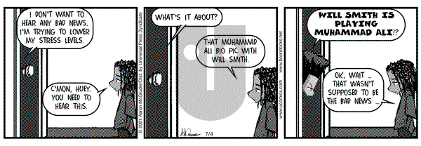 The Boondocks on Wednesday July 4, 2001 Comic Strip