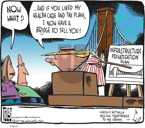 Tom Toles on Thursday May 25, 2017 Comic Strip