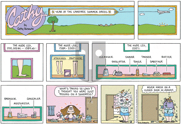 Cathy Classics - Sunday August 26, 2007 Comic Strip