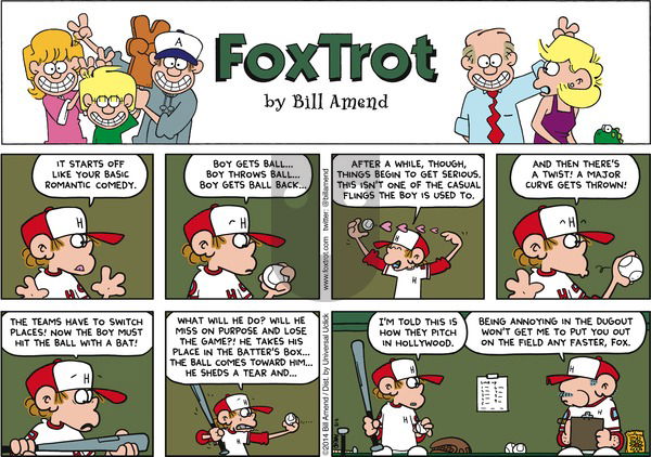 FoxTrot on Sunday April 13, 2014 Comic Strip