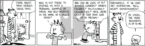 Calvin and Hobbes - Thursday August 31, 1995 Comic Strip