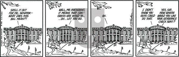 Doonesbury on Wednesday January 29, 1975 Comic Strip