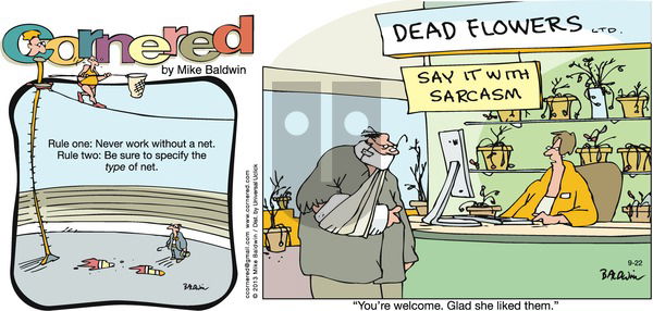 Cornered on Sunday September 22, 2013 Comic Strip