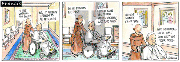 Francis on Monday January 13, 2025 Comic Strip