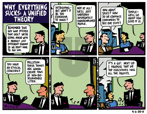 Ted Rall on Thursday April 6, 2000 Comic Strip