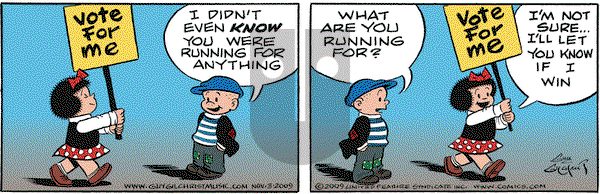 Nancy on Tuesday November 3, 2009 Comic Strip