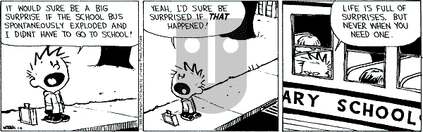 Calvin and Hobbes - Wednesday January 6, 1993 Comic Strip