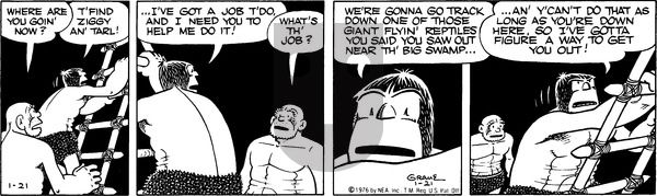Alley Oop on Wednesday January 21, 1976 Comic Strip