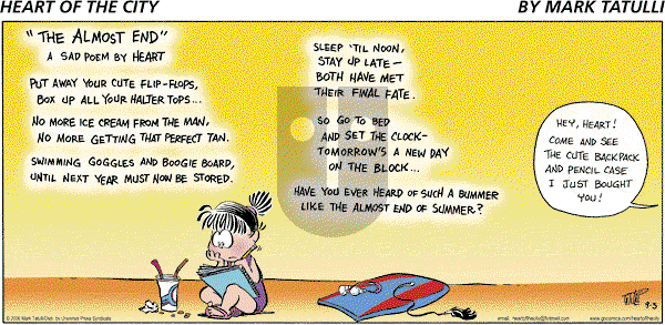 Heart of the City on Sunday September 3, 2006 Comic Strip
