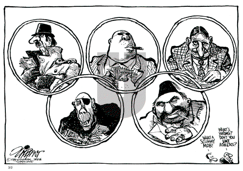 Pat Oliphant on Tuesday March 2, 1999 Comic Strip