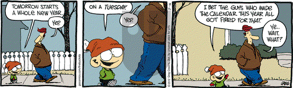 The Buckets - Monday December 31, 2012 Comic Strip
