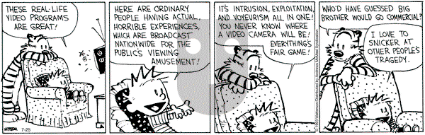 Calvin and Hobbes - Tuesday July 25, 2023 Comic Strip