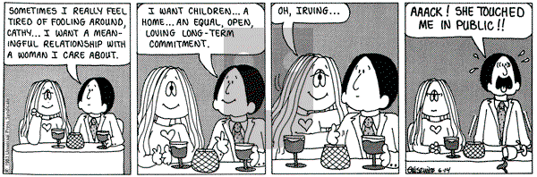 Cathy Classics on Tuesday June 14, 1983 Comic Strip