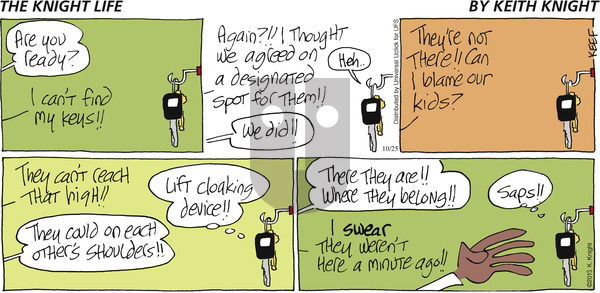 The Knight Life on Sunday October 25, 2015 Comic Strip