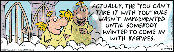 Frank and Ernest on Saturday February 15, 2020 Comic Strip