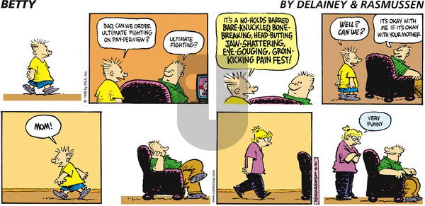 Betty on Tuesday July 27, 1999 Comic Strip