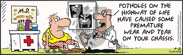 Frank and Ernest on Wednesday April 18, 2018 Comic Strip